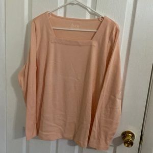 EUC womens square neck long sleeve tees (2 colors available)